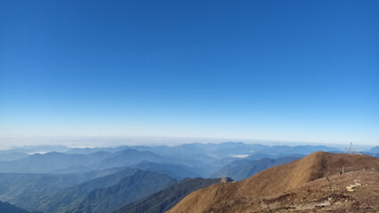 mountains and clouds, landscape