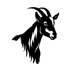 silhoutte of a goat