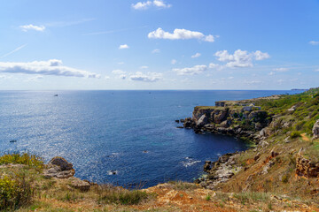Fototapeta premium Cliffs on the coast of Yailata site