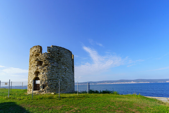 Old windmill, in the old town of Nesebar