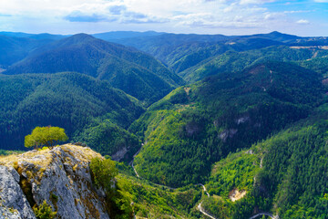Naklejka premium Buynovo River Gorge landscape, from the Eagle Eye