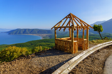 Observation point, and of Lake Prespa