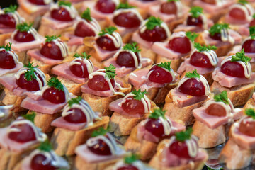 pizza with salami and olives