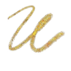 Abstract transparent glitter hand drawn cute scribble