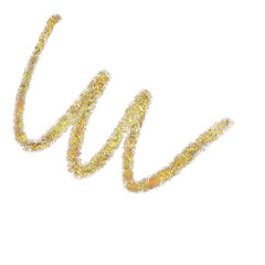 Abstract transparent glitter hand drawn cute scribble