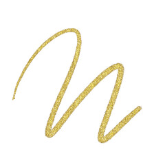 Abstract transparent glitter hand drawn cute scribble