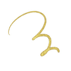 Abstract transparent glitter hand drawn cute scribble