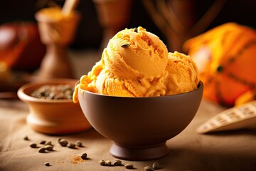 Pumpkin ice cream 