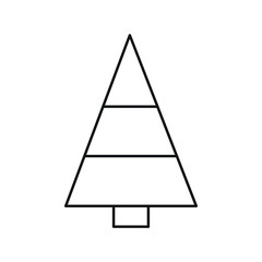 Christmas Tree Line Drawing