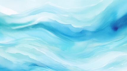 Fototapeta na wymiar Abstract watercolor background. Blue and white colors. Digital art painting.