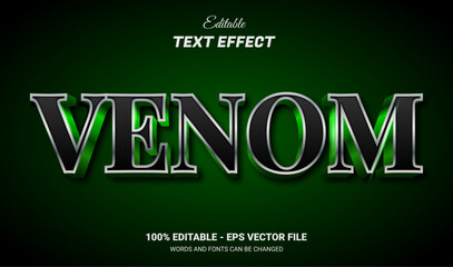 Fototapeta premium venom editable text effect