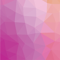 Fototapeta premium Colorful polygon pattern. Low poly design. Vector illustration 