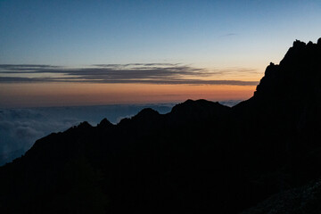 Sunrise from Nagatadake, Yakushima island, Japan