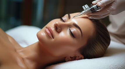woman getting spa treatment