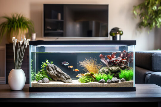 Black background  Aquarium fish tank, Fish tank design, Tropical fish  aquarium