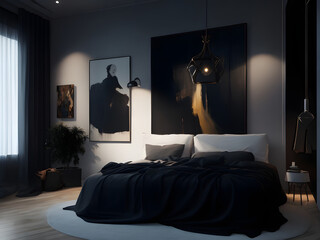 Bedroom Art Gallery Aesthetic Generative AI 