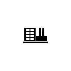 Factory icon isolated on white background