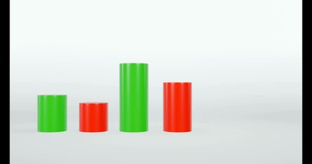 Data report bar graph animated. Grow or success profit diagram concept. Available in 4K FullHD and HD video - Powered by Adobe