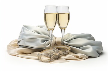 Elegant Champagne Toast with Exquisite Crystal Glasses for Joyous Celebration and Special Occasions