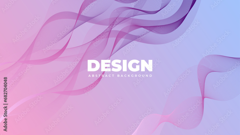Poster candy color abstract background with gradient waves. background can be used as a wallpaper, typograp