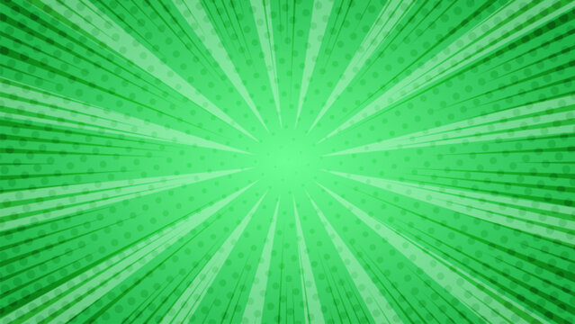green abstract comic background