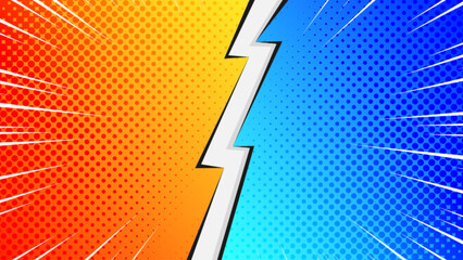 pop art comic versus background
