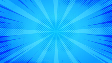 pop art comic blue abstract background