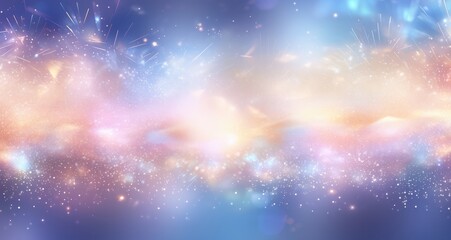 Background Glittering gradient background Holographic abstract fantasy backdrop with fairy blurs