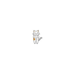 cute cats set cute with poses illustration