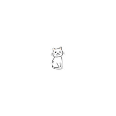cute cats set cute with poses vector
