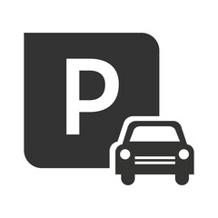 Sign parking icon vector ilustration.