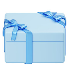 3D Blue Color Gift Box
