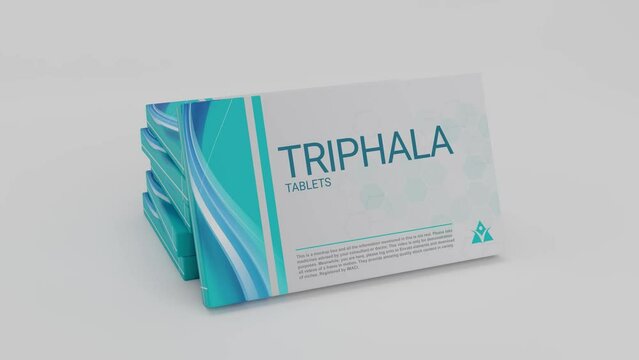 TRIPHALA tablets in medicine box