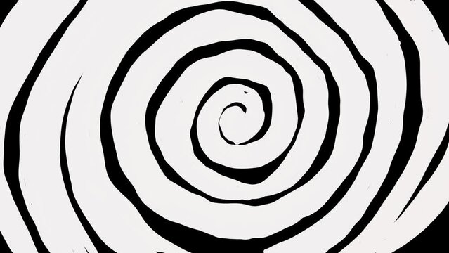 spiral scribble transition mask, hand drawn 2d animation