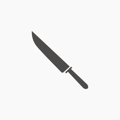 knife icon vector flat symbol sign