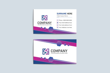Corporate business card design template