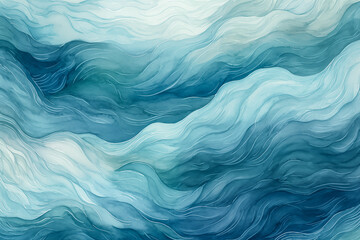 Abstract water ocean wave, blue, aqua, teal marble texture. Blue and white water wave web banner Graphic Resource as background for ocean wave abstract. Backdrop for copy space text, backdrop by Vita - obrazy, fototapety, plakaty