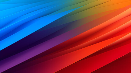 RGB three primary color mixed tangent pattern - Generative AI - obrazy, fototapety, plakaty