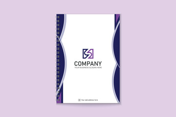 Professional notebook cover template for your business