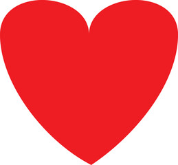 Passionate Red Heart in EPS Vector - Romantic Love Symbol for Graphic Design and Valentine's Day Projects, red heart isolated