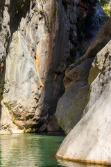 Fototapeta na wymiar View of Goynuk canyon in Antalya province, Turkey