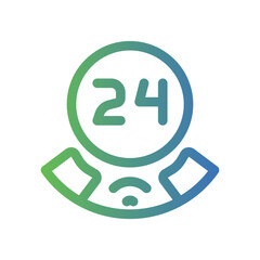 customer service gradient icon