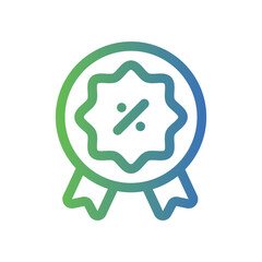 discount badge gradient icon