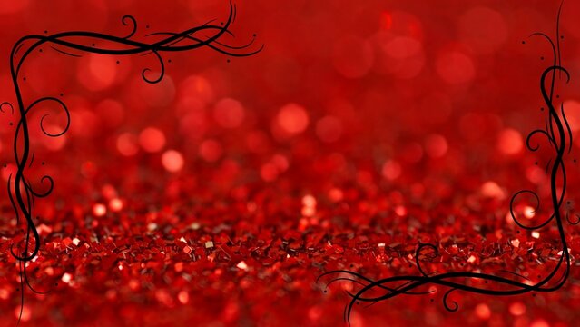 Christmas red, sparkles, border, frame 