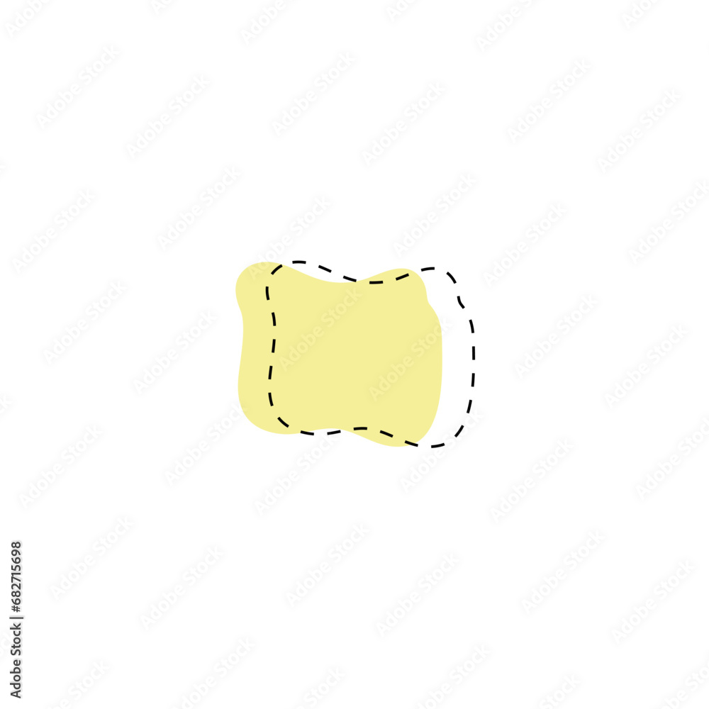 Aufkleber blob set of hand drawn element color illustration