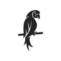 Parrot Logo template Isolated. Brand Identity. Icon Abstract Vector graphic