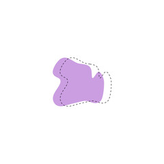 blob set of hand drawn element color illustration