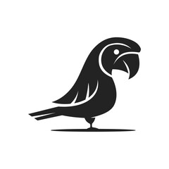 Parrot Logo template Isolated. Brand Identity. Icon Abstract Vector graphic