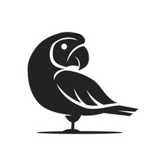 Parrot Logo template Isolated. Brand Identity. Icon Abstract Vector graphic