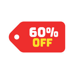 tag with discount sign symbol vector glyph color icon